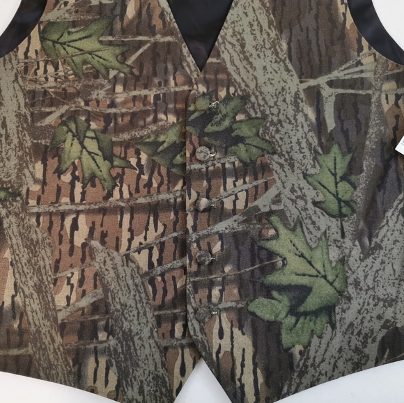 PRONTO-UOMO Men's CAMO Formal VEST Size Medium - Picture 9 of 9